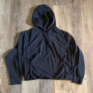 Athleta lined bubble hem softstreme hoodie